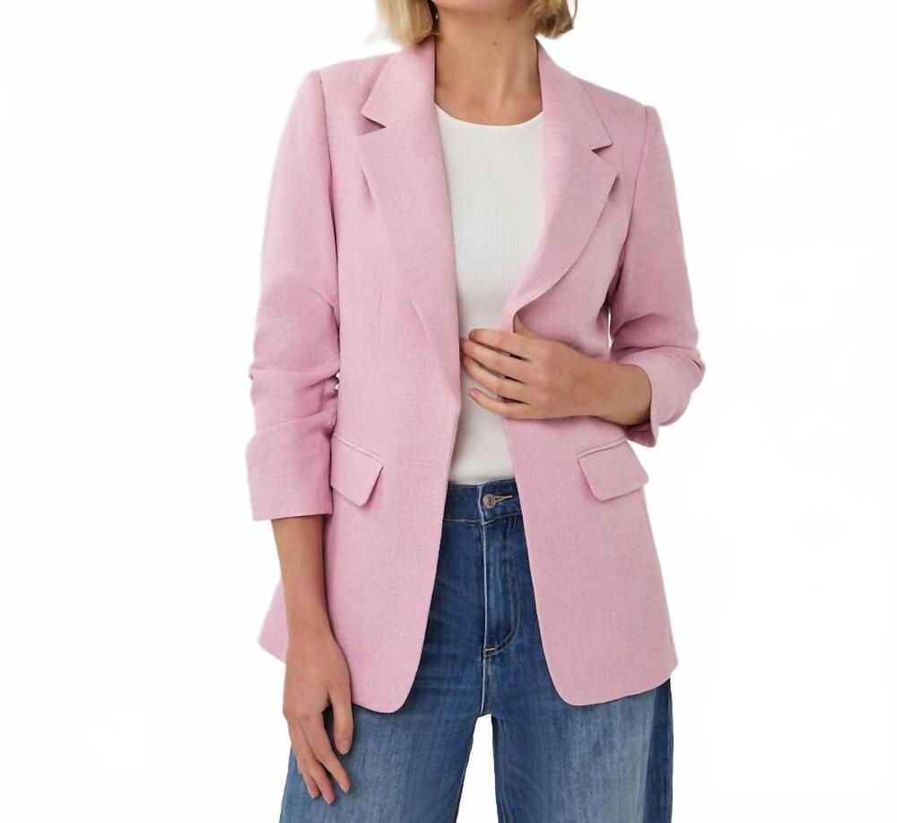 NEW ESQUALO linen blazer in pink
